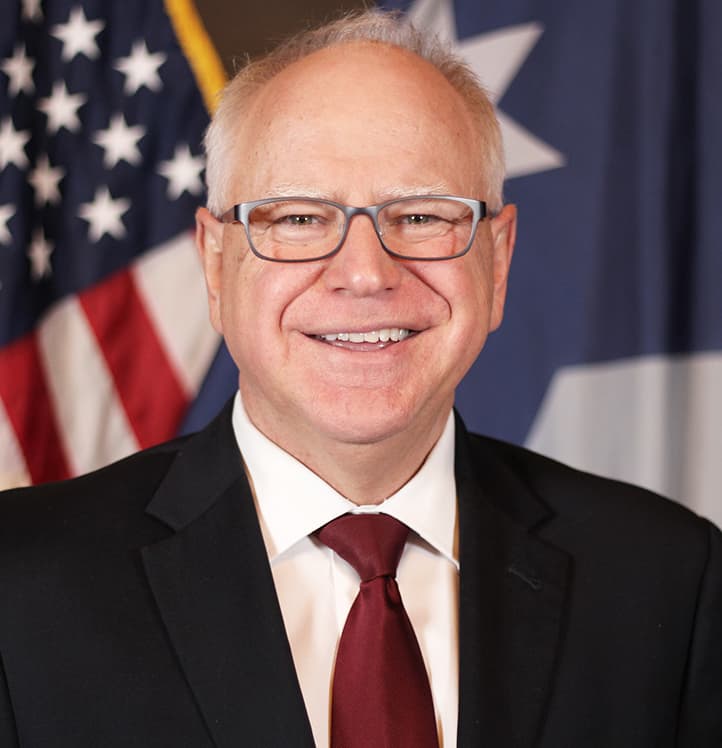 Portrait of Tim Walz