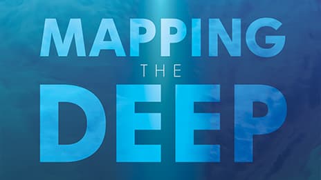 Closeup of the book cover for Mapping the Deep