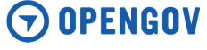 OpenGov company name in blue letters 