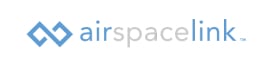 Логотип компании Airspace Link с названием, выполненным в синих и серых тонах