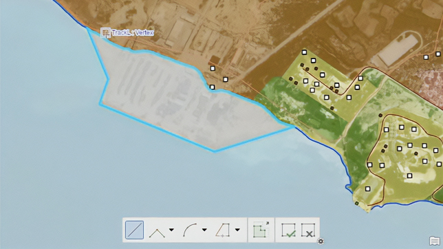 A map of a plot of land growing produce