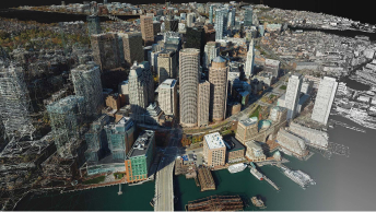 3D mesh of the City of Boston