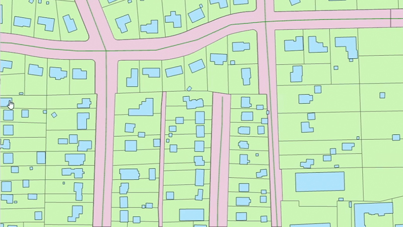 チェックによる ArcGIS Data Reviewer マップを表す画像とテキストのスクリーンショット