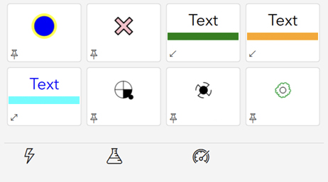 Two ArcGIS Survey123 annotation palettes featuring options for formatting input data