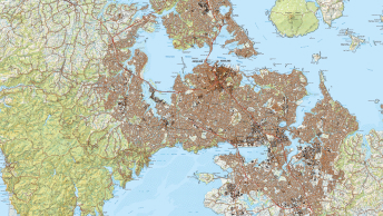 Carte de l’Asie dont les régions sont ombrées en jaune et orange