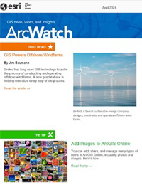The cover of April 2024 issue of ArcWatch