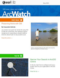 The cover of May 2024 issue of ArcWatch