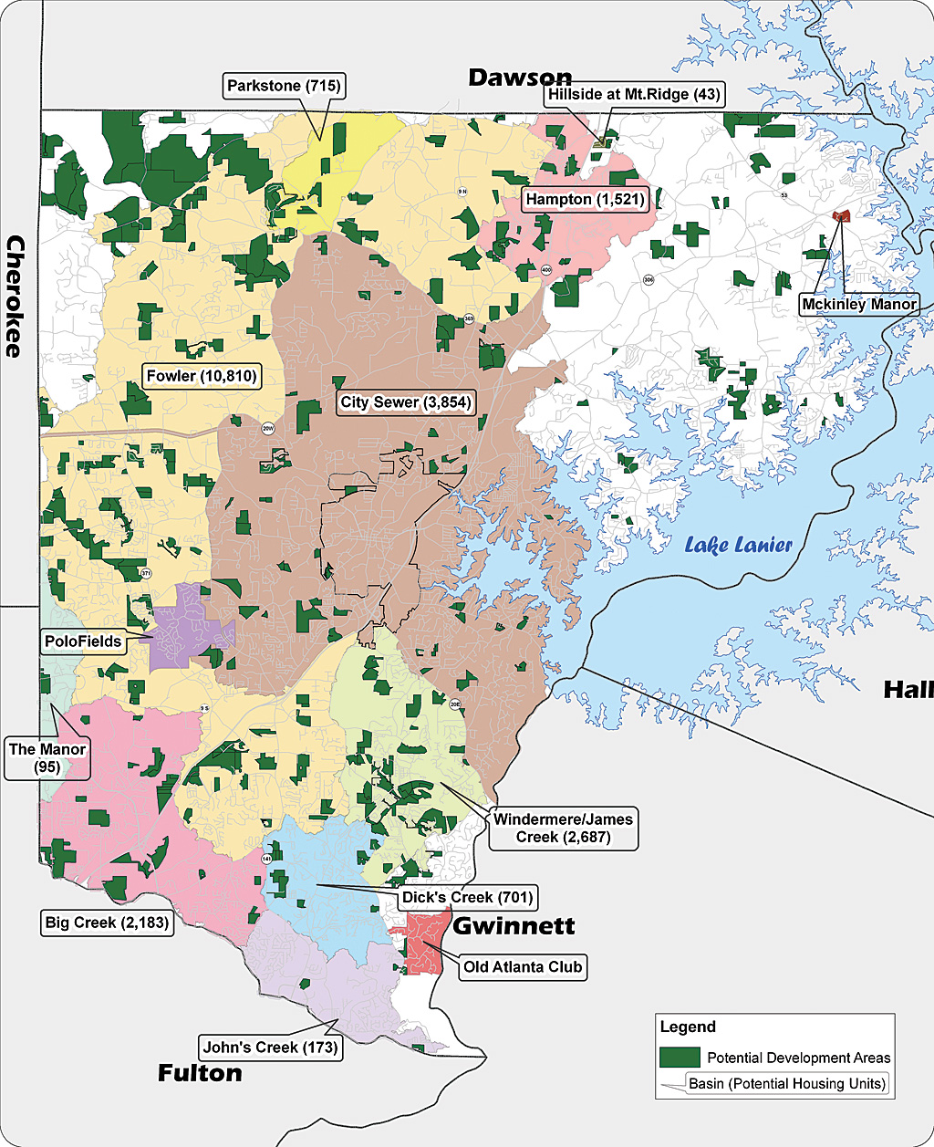 Forsyth County Zoning Map 1 Residential Build Out Analysis Based on Zoning