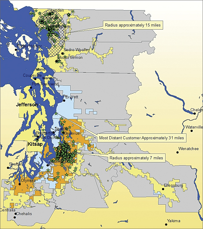 Puget Sound Energy Map Map Of Farmland Cave