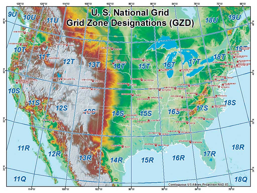 map of usa with coordinates 1 Introducing The United States National Grid map of usa with coordinates